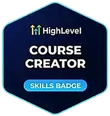 HighLevel Course Creator skills badge