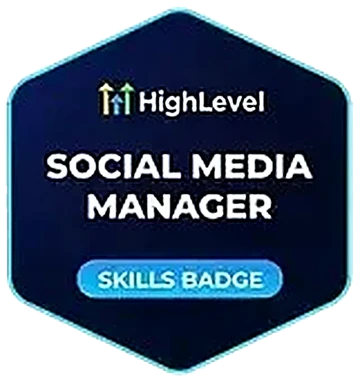 HighLevel Social Media Manager skills badge
